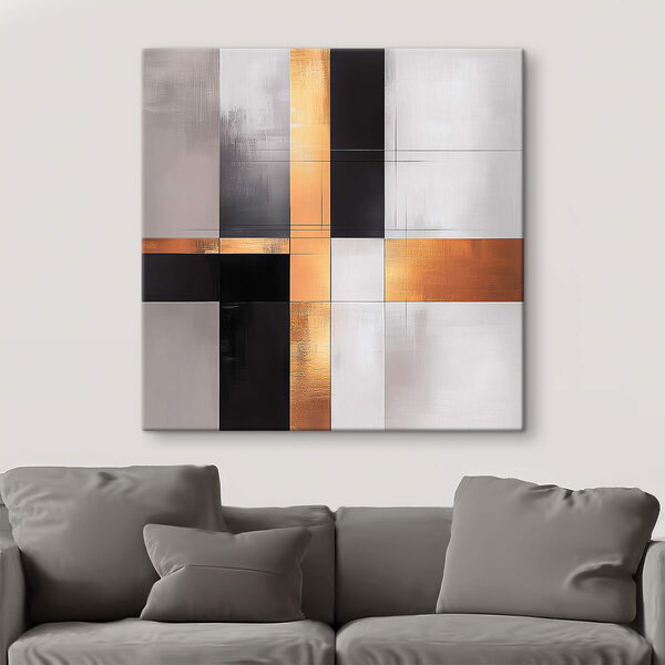 Abstracte lijnen in warme kleuren Abstracte lijnen in warme kleuren
