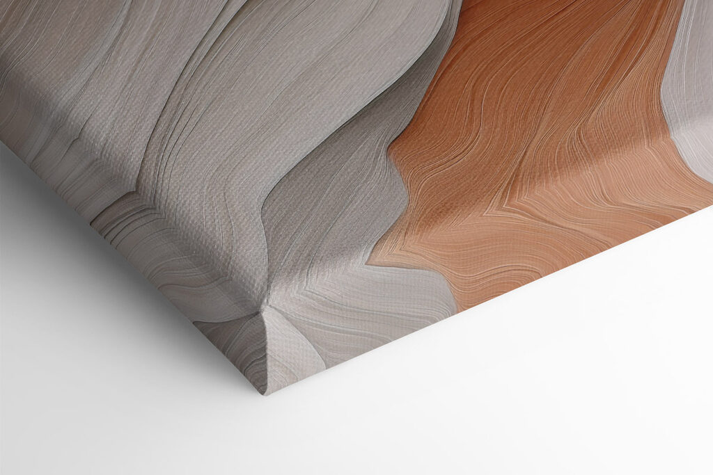 Elegant curves in earthy tones