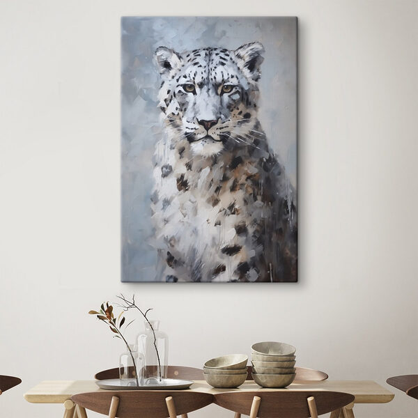 Schilderij van een luipaard Schilderij van een luipaard