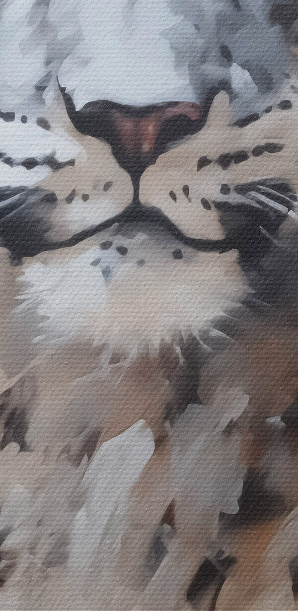 Schilderij van een luipaard Schilderij van een luipaard