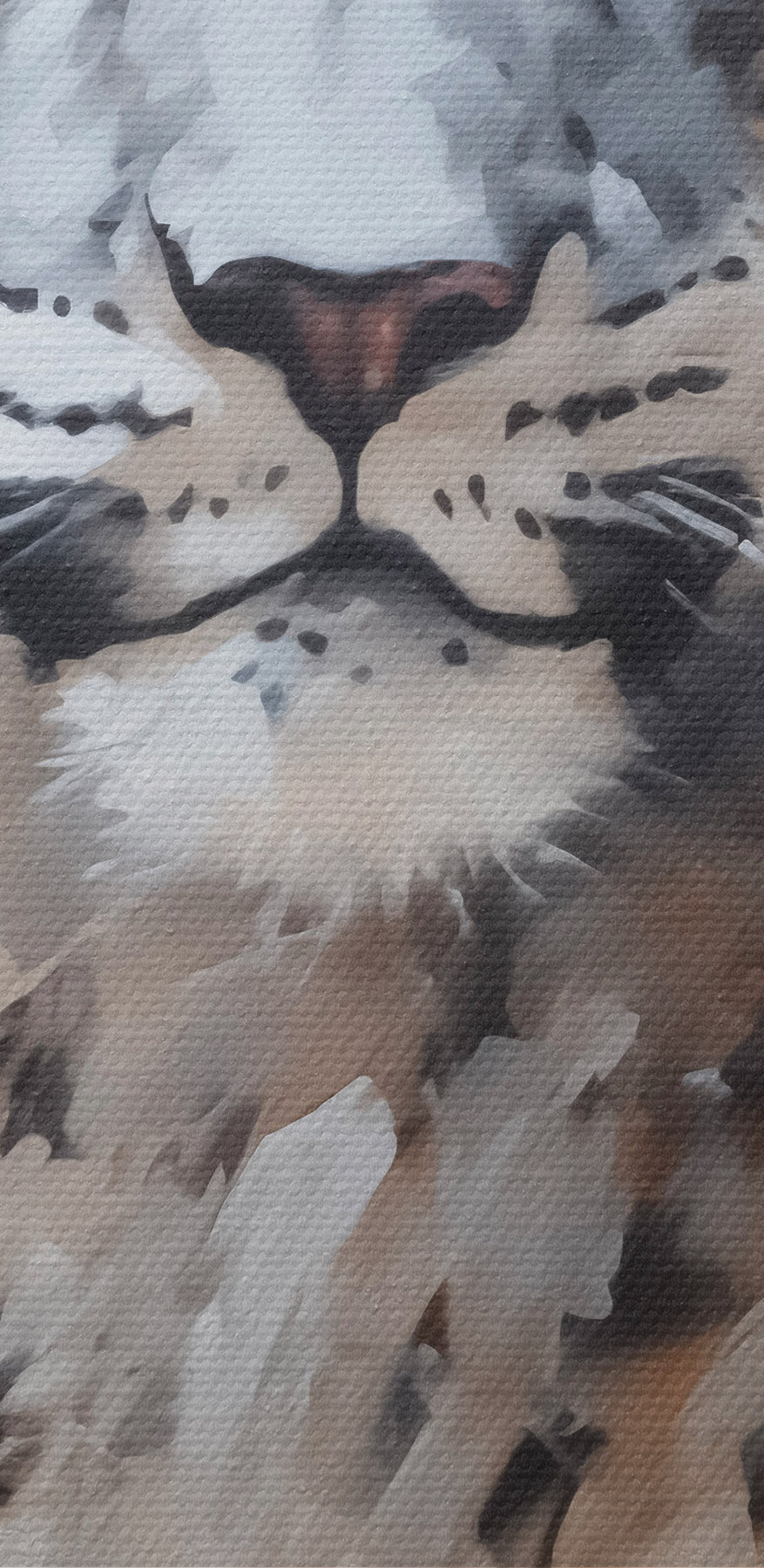 Schilderij van een luipaard Schilderij van een luipaard