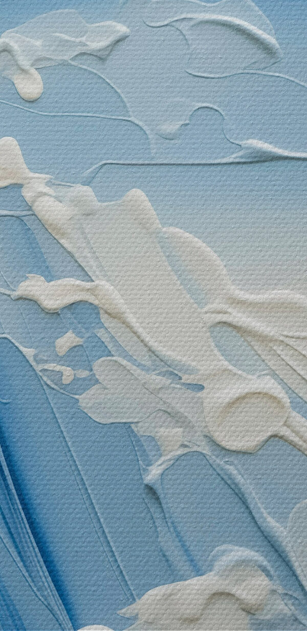 Schilderij van een golf Schilderij van een golf