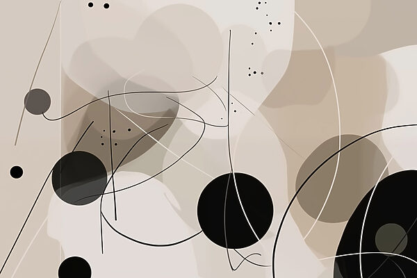Zwart-witte cirkels en lijnen Zwart-witte cirkels en lijnen