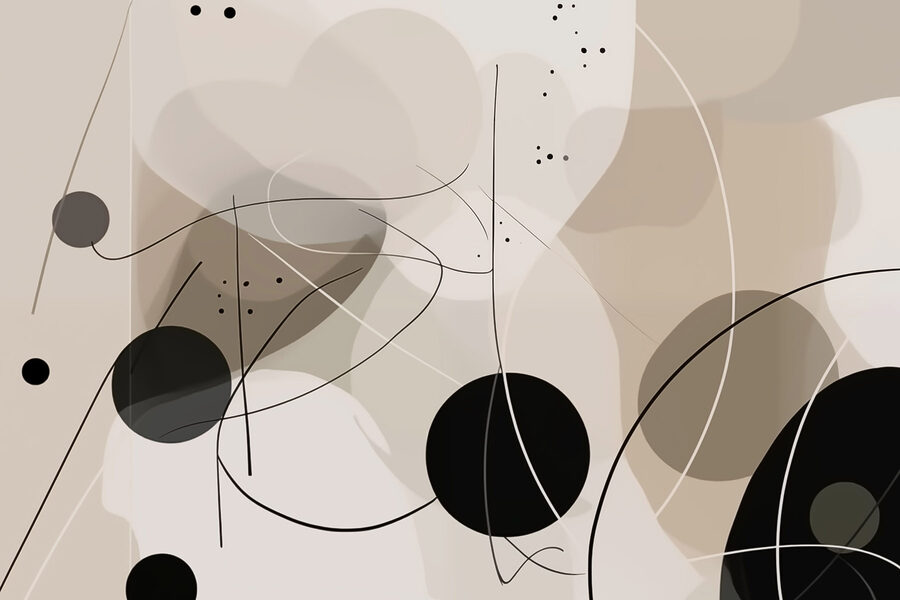 Zwart-witte cirkels en lijnen Zwart-witte cirkels en lijnen