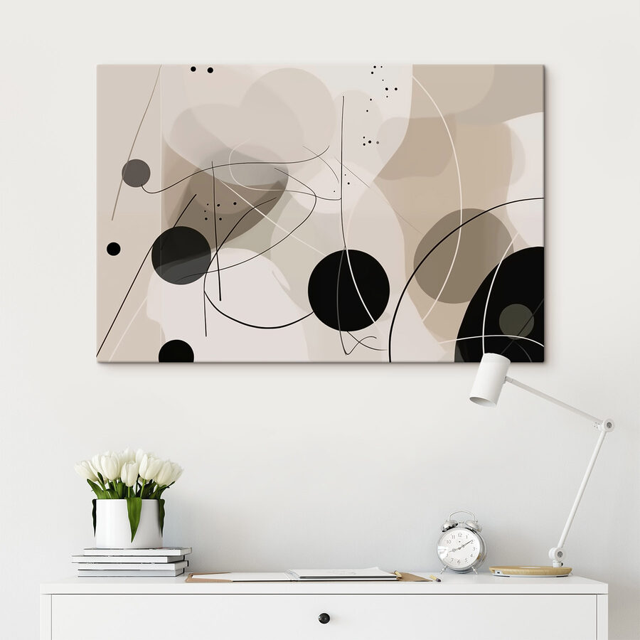 Zwart-witte cirkels en lijnen Zwart-witte cirkels en lijnen