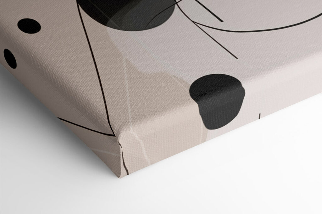 Black and white circles and lines