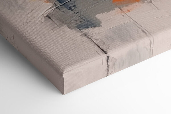Schilderen met blauwe en oranje verf Schilderen met blauwe en oranje verf