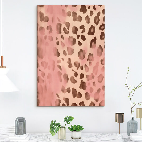 Roze en bruin gevlekte dierenhuid Roze en bruin gevlekte dierenhuid