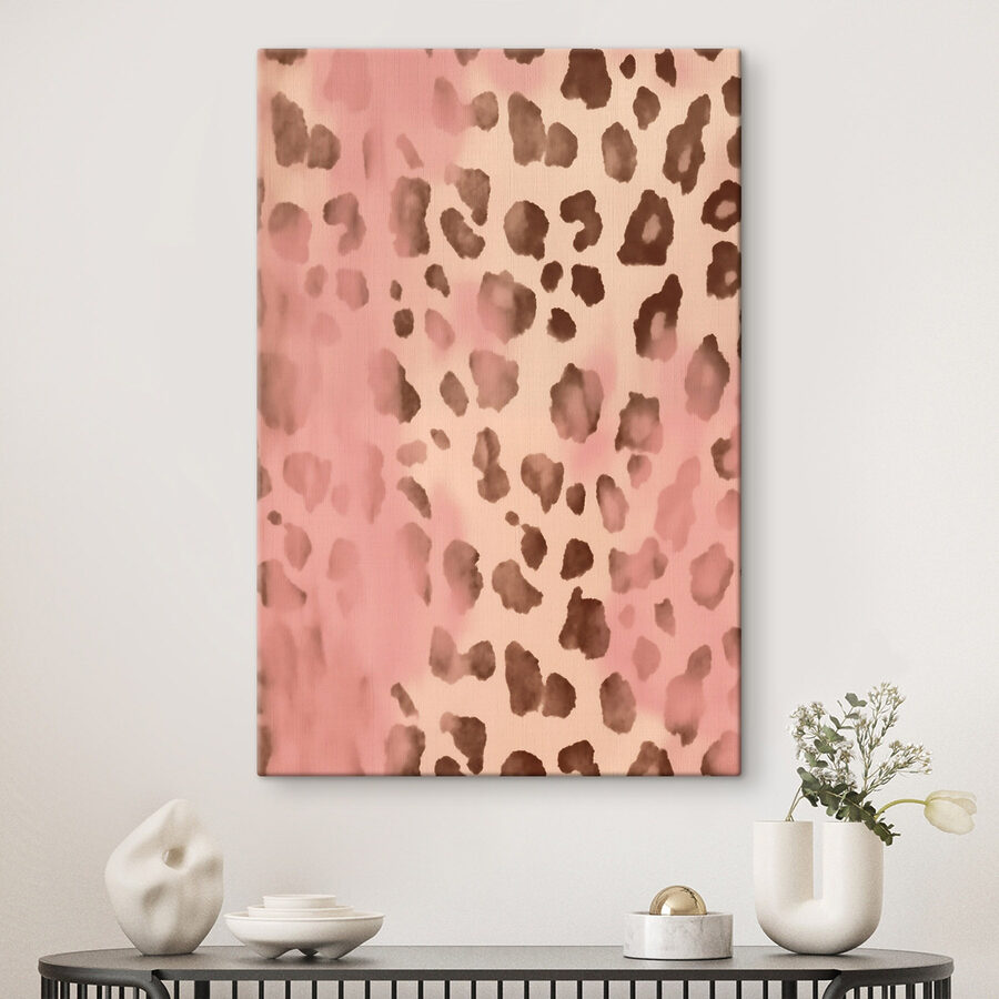 Roze en bruin gevlekte dierenhuid