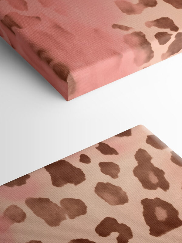 Roze en bruin gevlekte dierenhuid Roze en bruin gevlekte dierenhuid