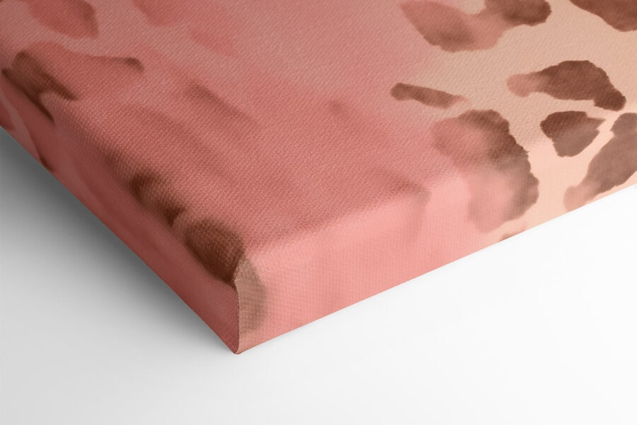 Roze en bruin gevlekte dierenhuid