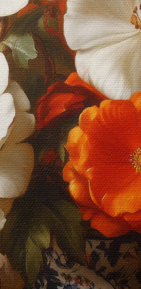 Schilderij van bloemen in een vaas Schilderij van bloemen in een vaas