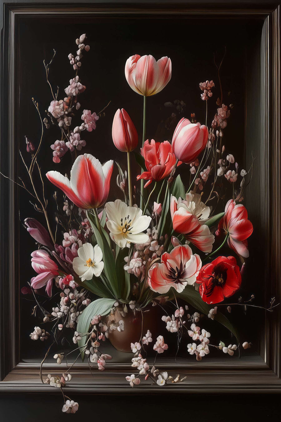 Boeket bloemen in een vaas