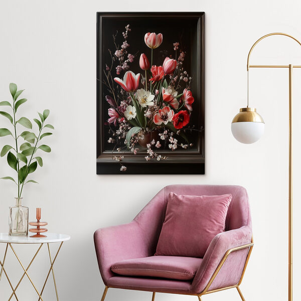 Boeket bloemen in een vaas Boeket bloemen in een vaas