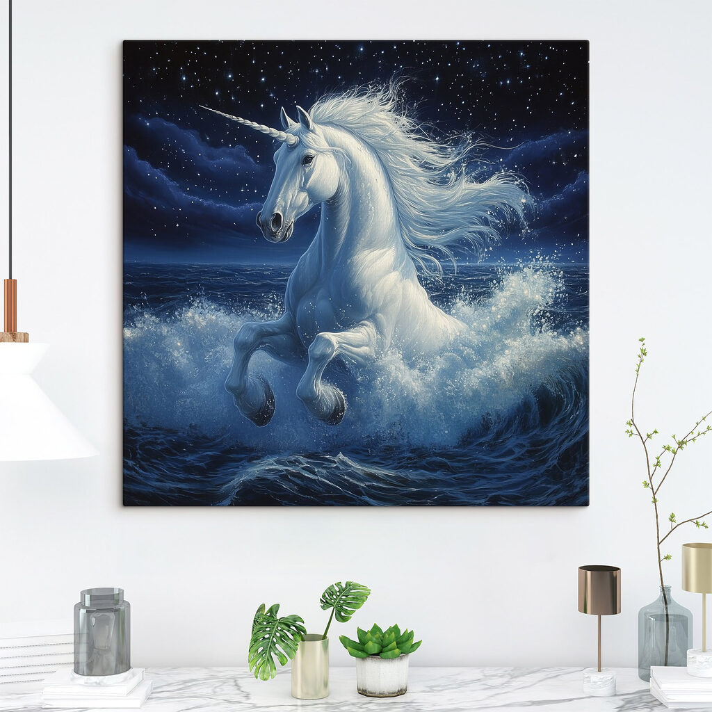 Unicorn in the water
