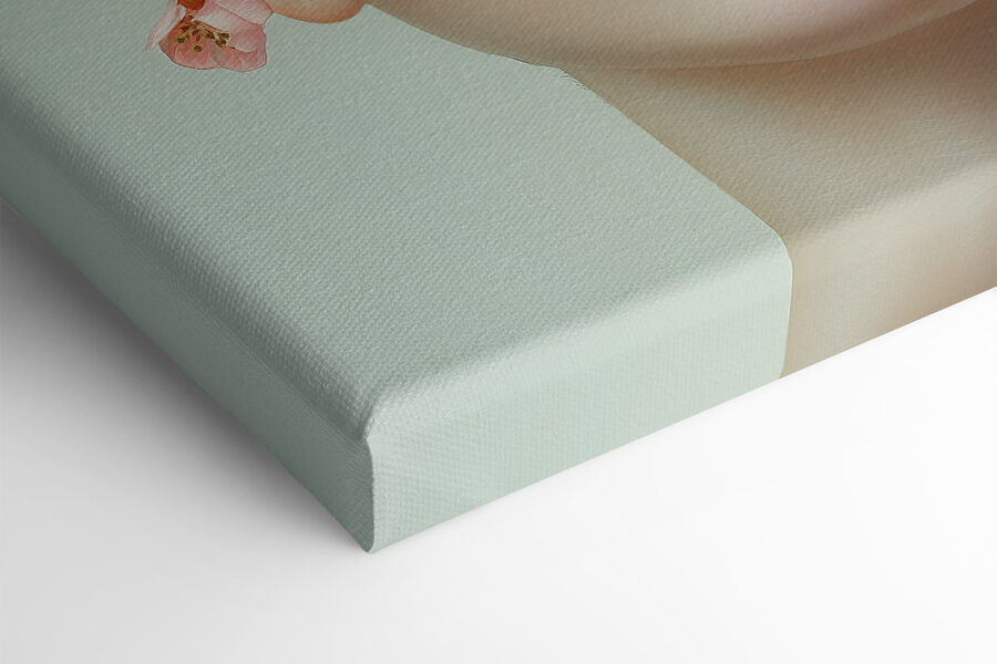 Vrouw met bloemen op haar gezicht Vrouw met bloemen op haar gezicht