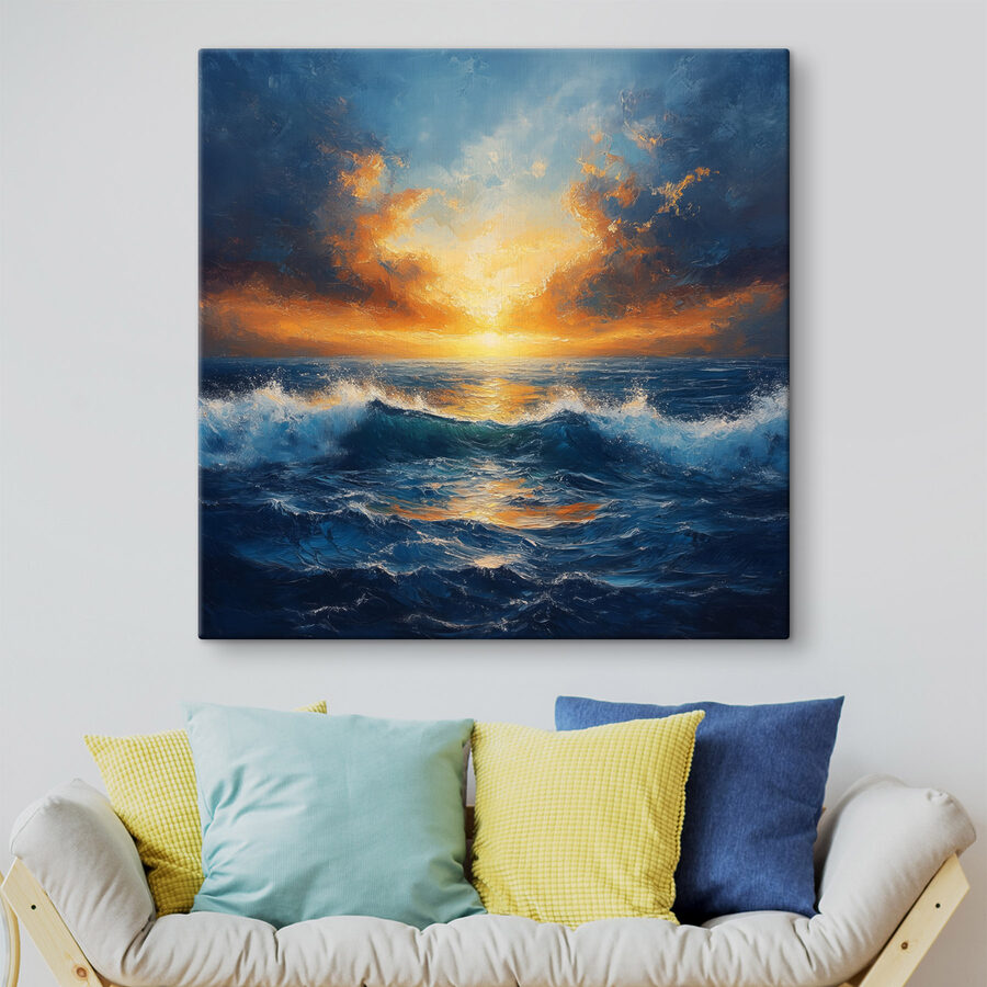 Zonsondergang over de oceaan