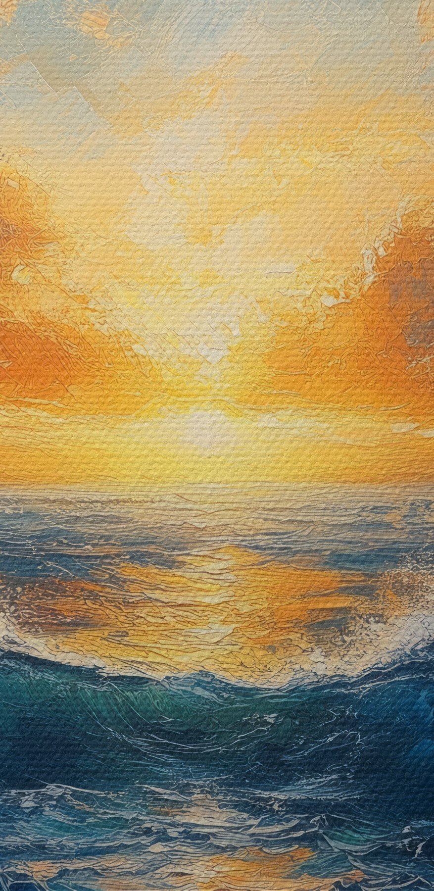 Zonsondergang over de oceaan