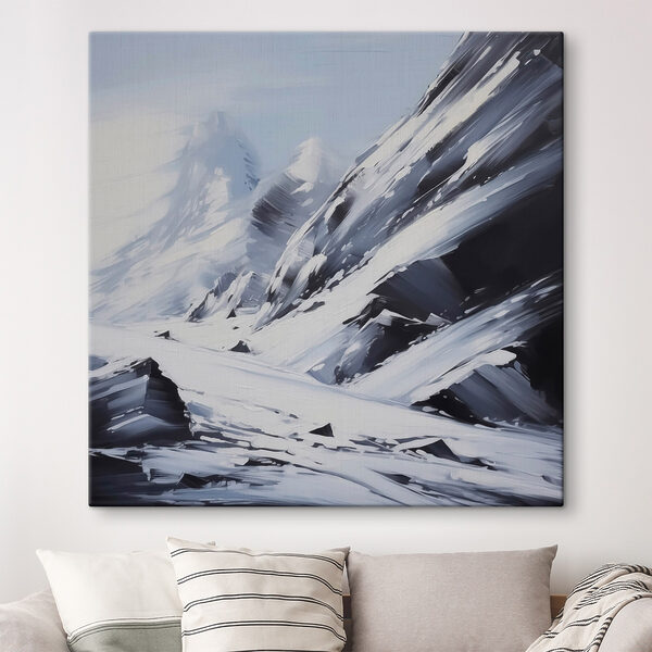 Besneeuwde bergketen Besneeuwde bergketen