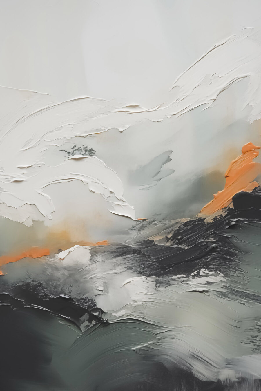 Schilderij van een berg