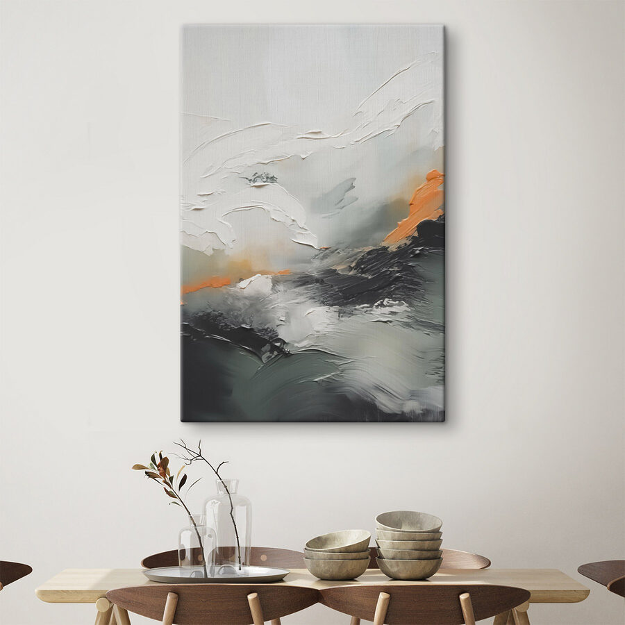 Schilderij van een berg