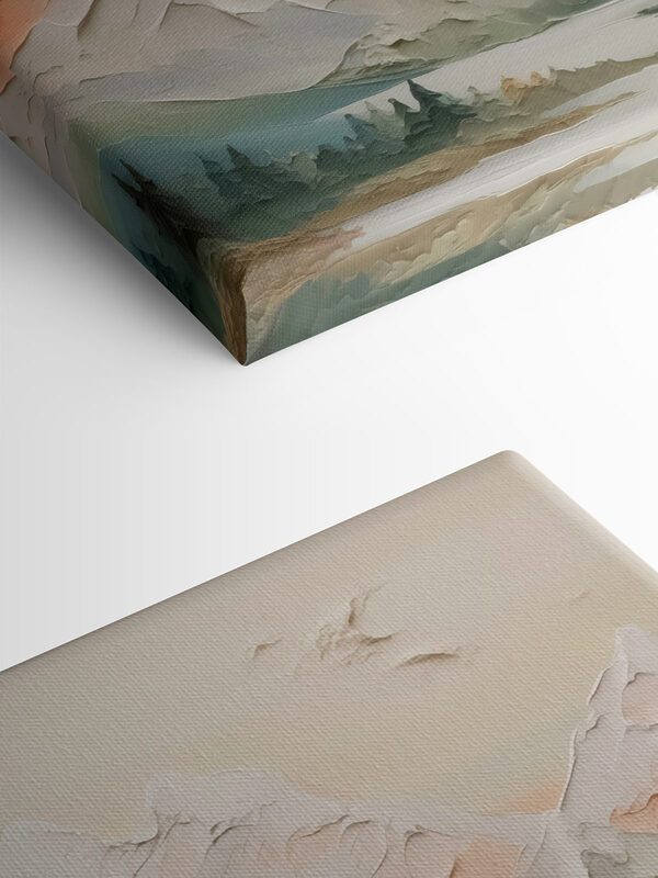 Schilderij van een bergketen Schilderij van een bergketen