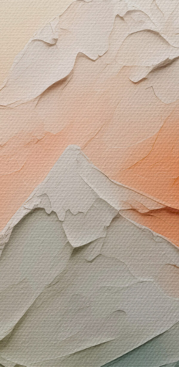 Schilderij van een bergketen Schilderij van een bergketen