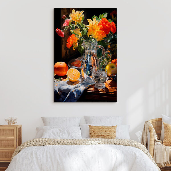 Stilleven met bloemen en fruit Stilleven met bloemen en fruit