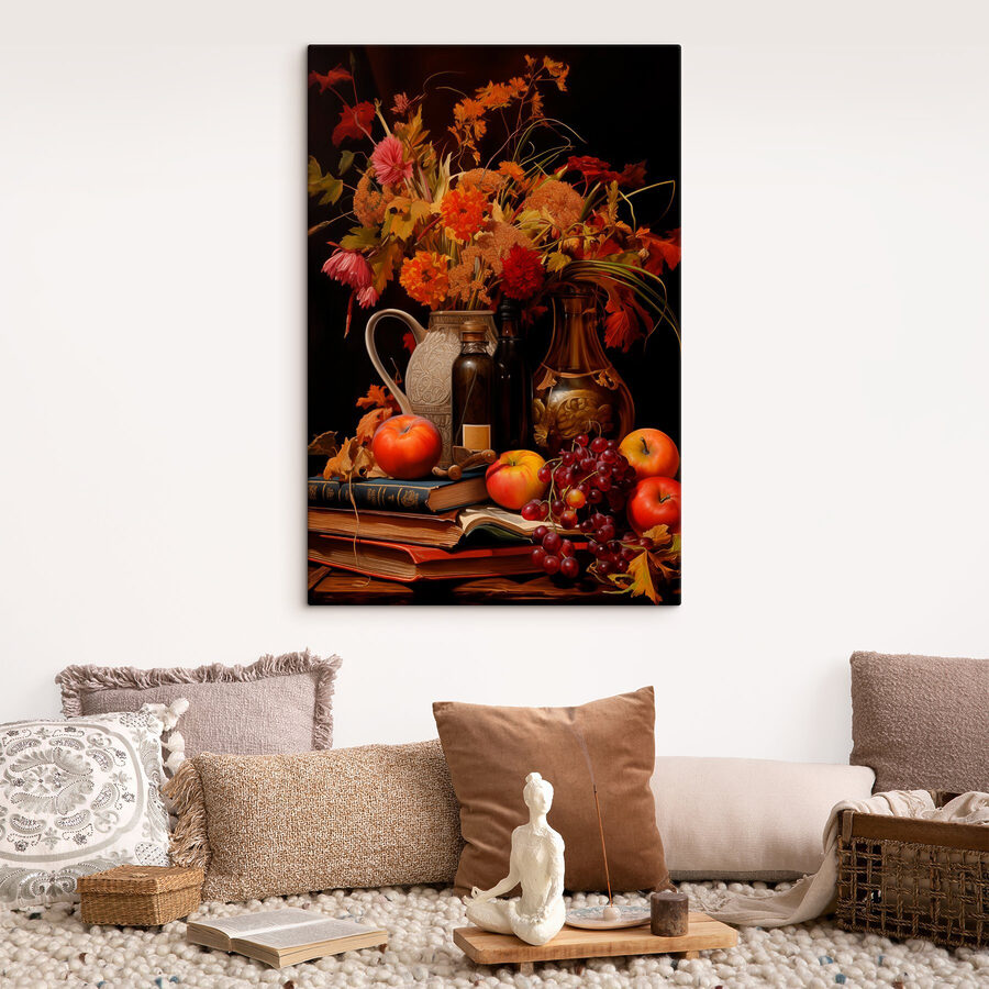 Stilleven met fruit en bloemen Stilleven met fruit en bloemen