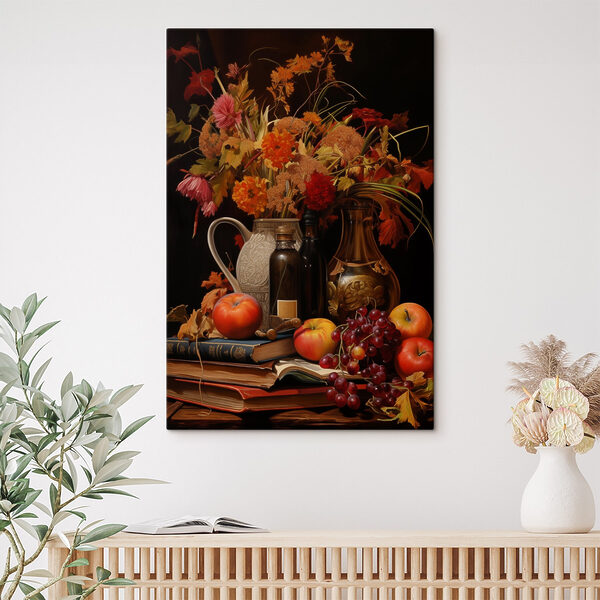 Stilleven met fruit en bloemen Stilleven met fruit en bloemen