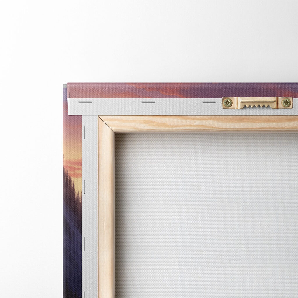 River running through a snowy mountain