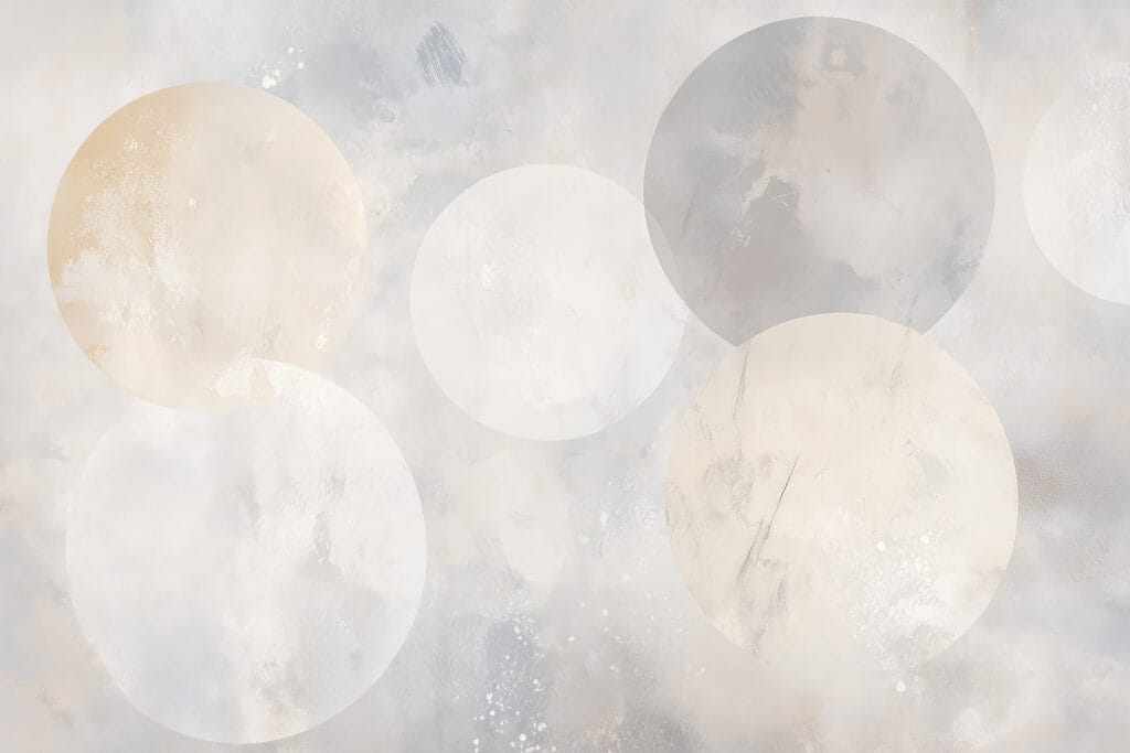 Witte en grijze cirkels Witte en grijze cirkels