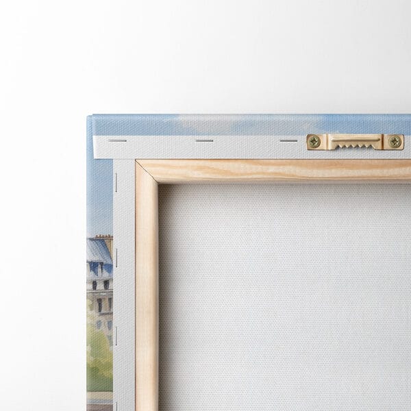Aquarel van een tafel met eten erop Aquarel van een tafel met eten erop