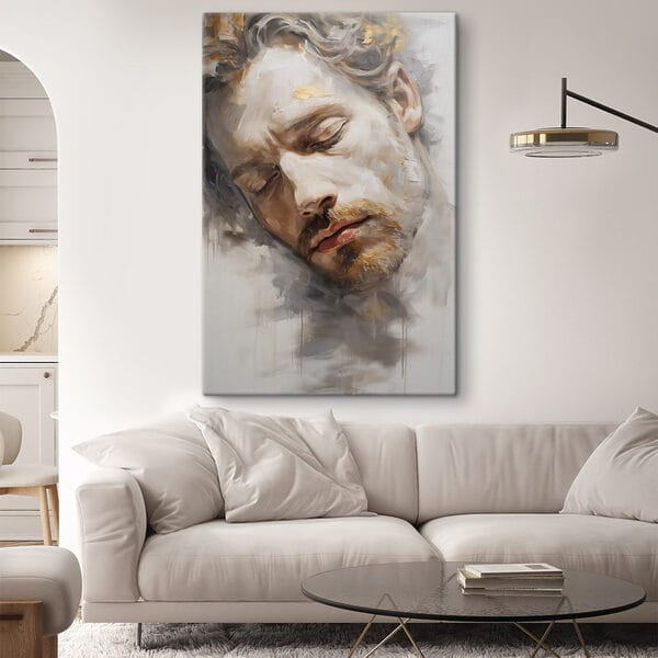 Serene uitdrukking van vredig dromen Serene uitdrukking van vredig dromen