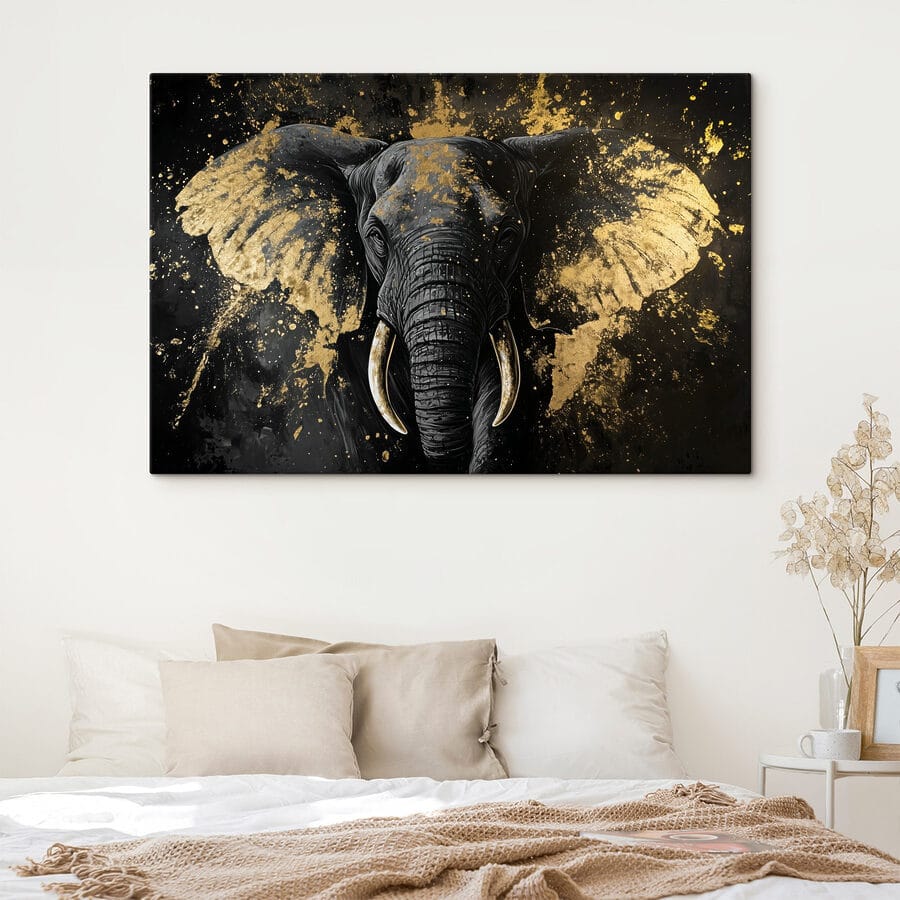 Majestueus olifantenportret in de kunst