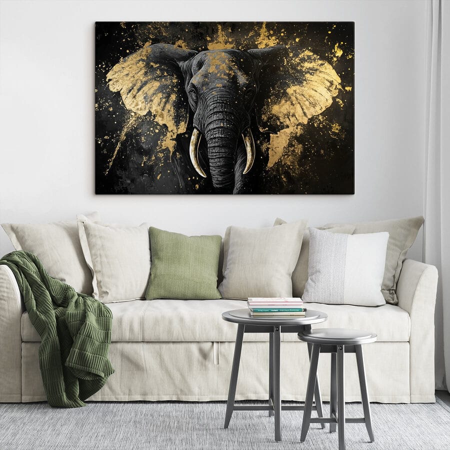 Majestueus olifantenportret in de kunst