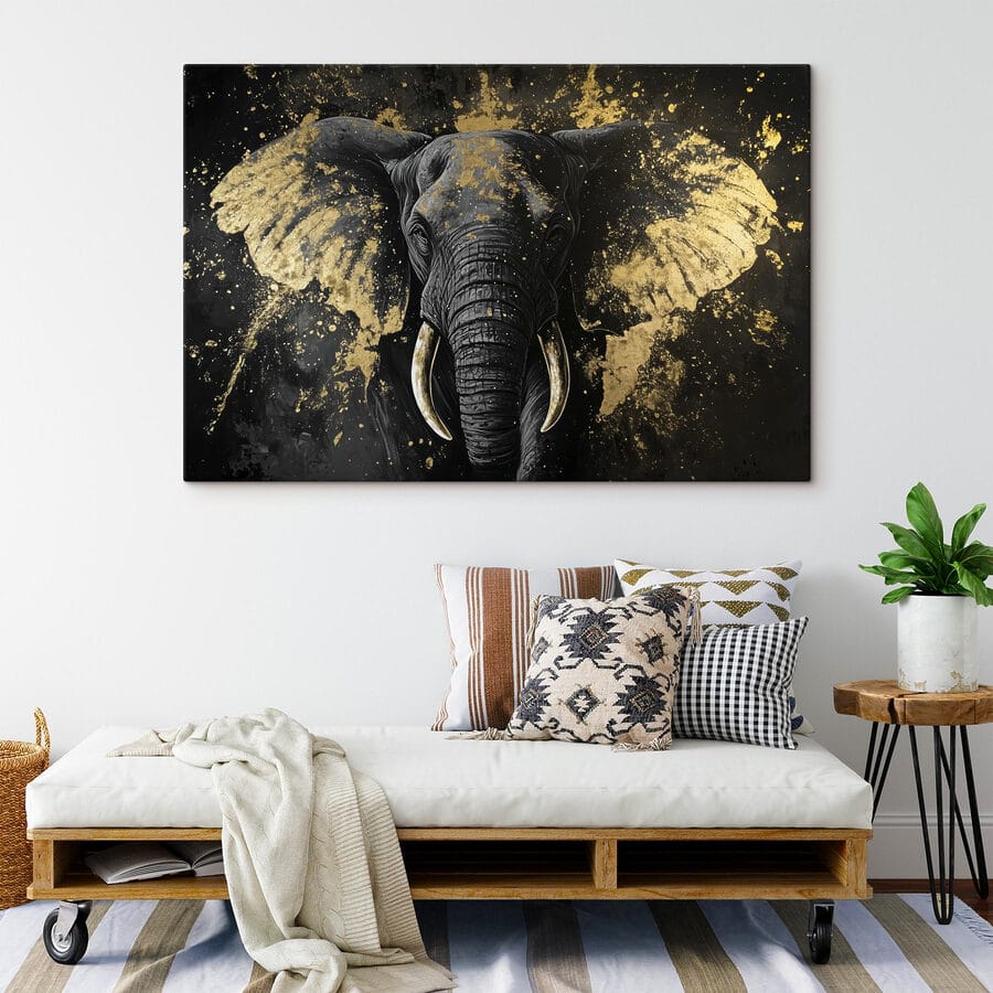 Majestueus olifantenportret in de kunst