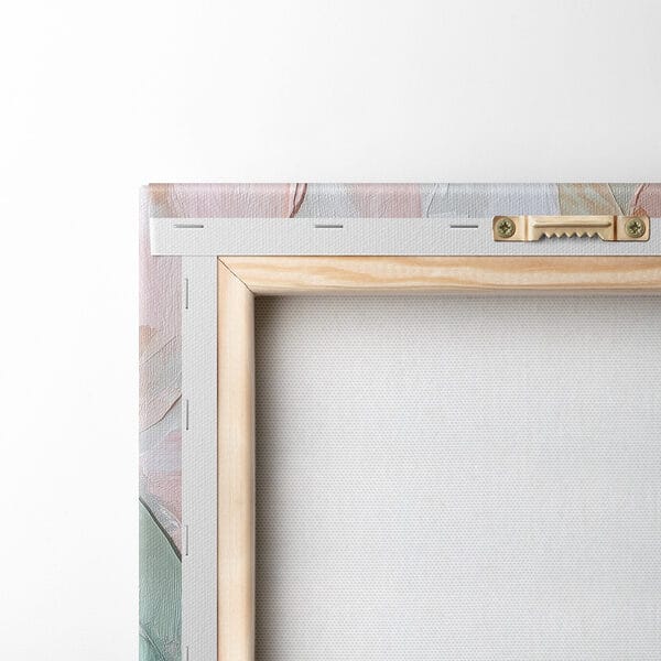 Painting of flowers on a canvas