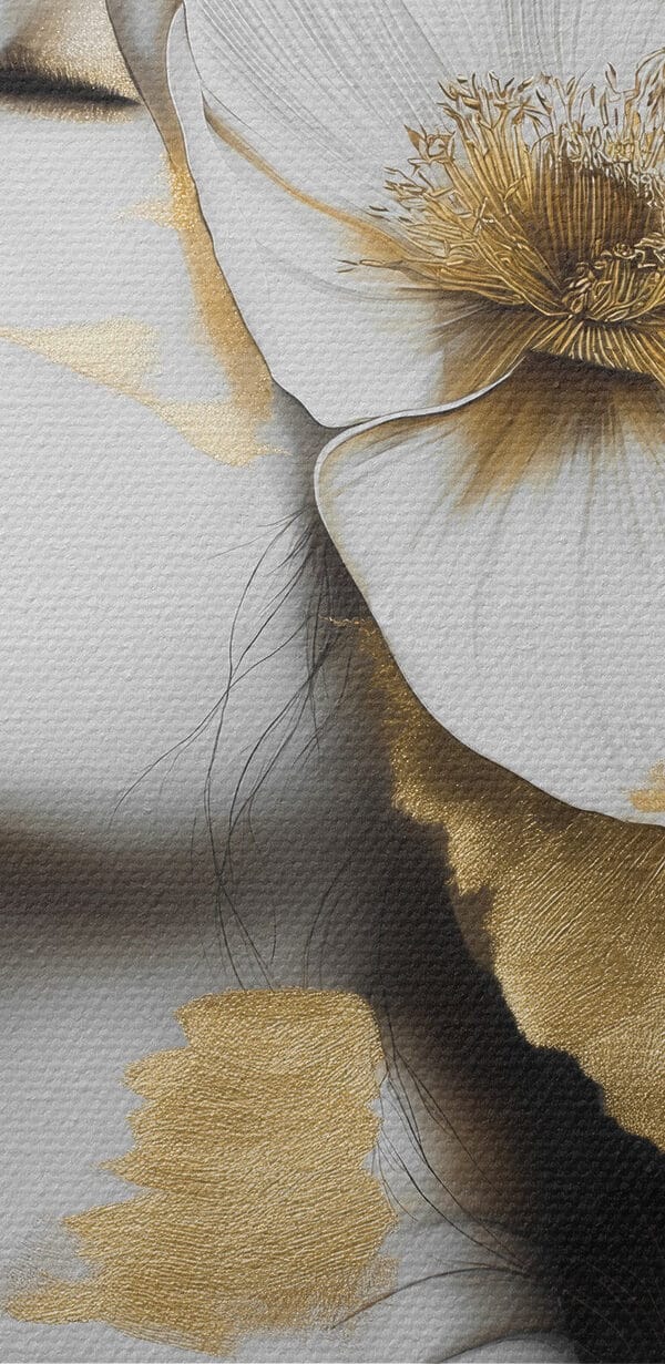 Vrouw met bloemen in haar haar Vrouw met bloemen in haar haar