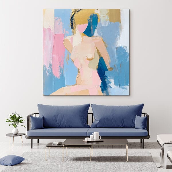 Schilderij van een vrouw Schilderij van een vrouw