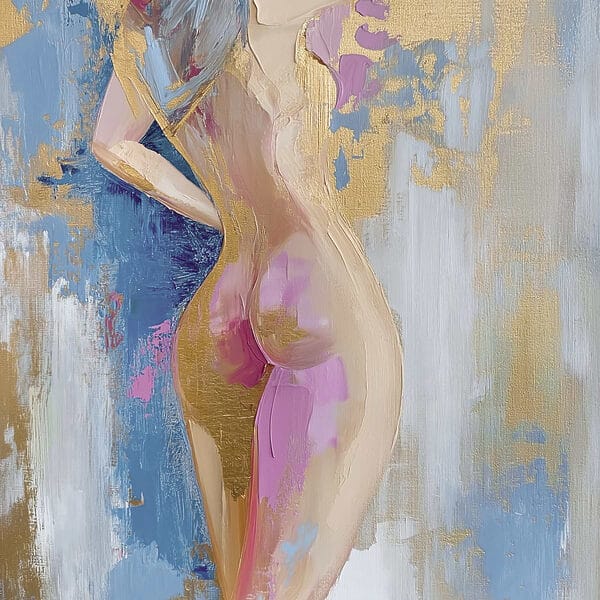 Schilderij van een vrouw Schilderij van een vrouw