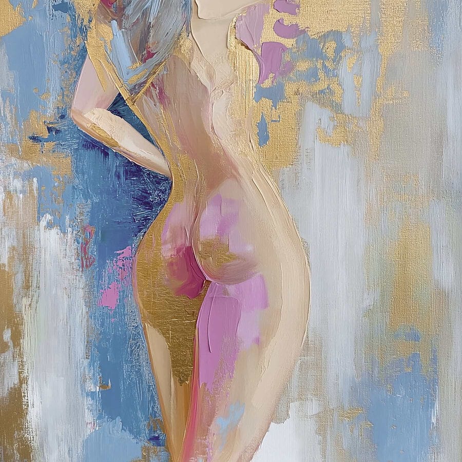 Schilderij van een vrouw
