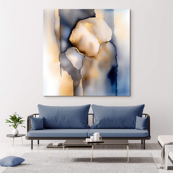 Schilderij van een persoon’s gezicht Schilderij van een persoon’s gezicht