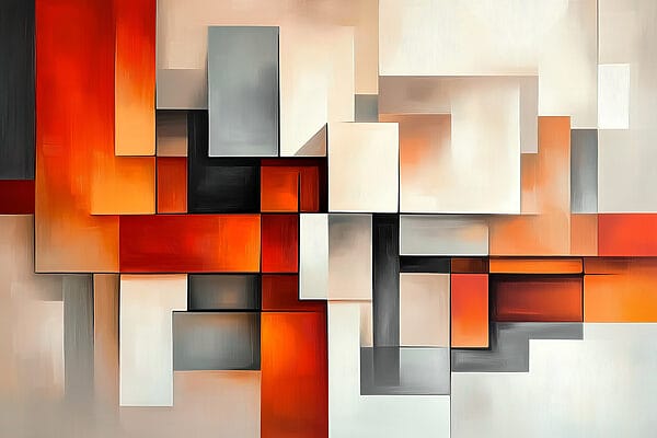 Kleurrijk kunstwerk van vierkantjes Kleurrijk kunstwerk van vierkantjes