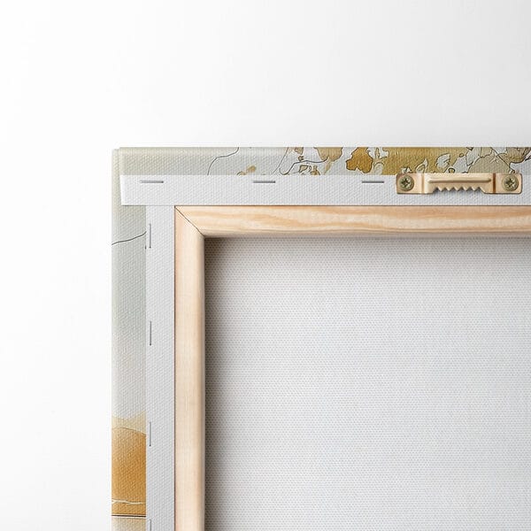 Aquarel van twee kopjes koffie en een croissant op een tafel Aquarel van twee kopjes koffie en een croissant op een tafel