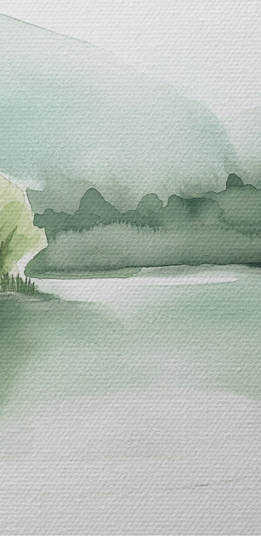 Aquarelverfschilderij van een picknickkleed met een mand en eten erop