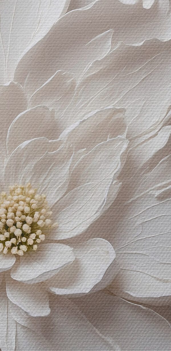 Witte bloem van papier Witte bloem van papier