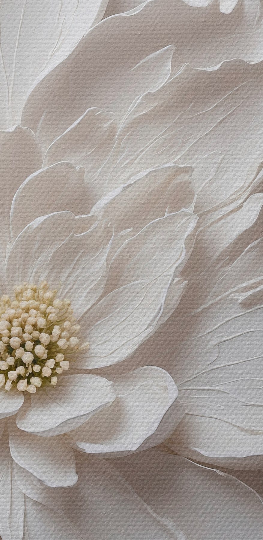 Witte bloem van papier