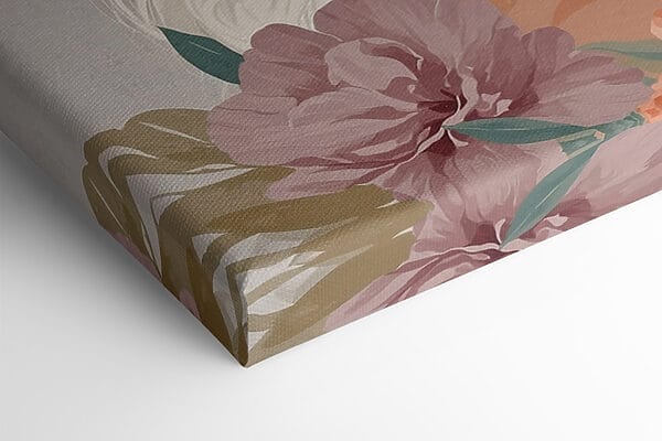 Vrouw met lang wit haar en bloemen Vrouw met lang wit haar en bloemen