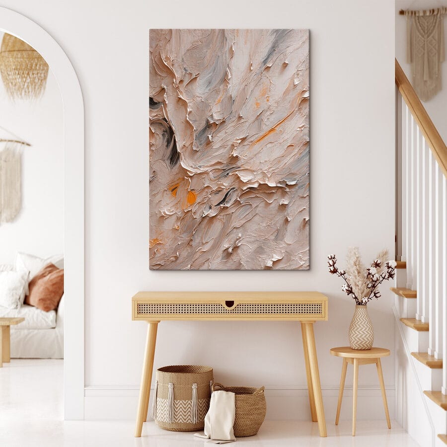 Canvas Schilderijen Abstracte textuur in zachte tinten.